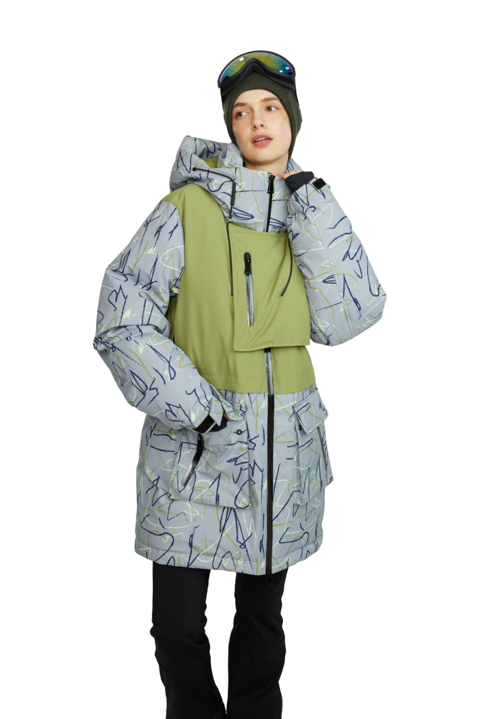 Naisten printti Parka
