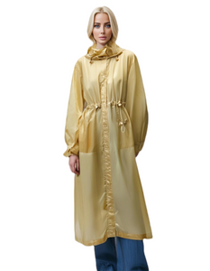 &nbsp;超軽量スタイリッシュな防風ロング丈レディーストレンチコート