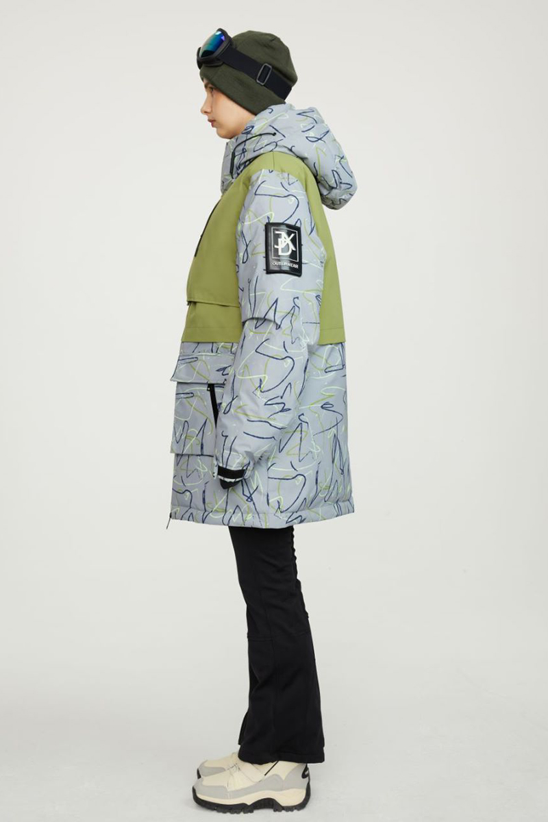 Damen-Parka mit Print