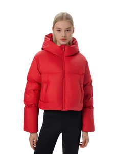 Cloud Zero-bhrú na mBan Jacket Down-Jacket cochaill geimhridh le hidden tarraingthe, gan aon líneáil