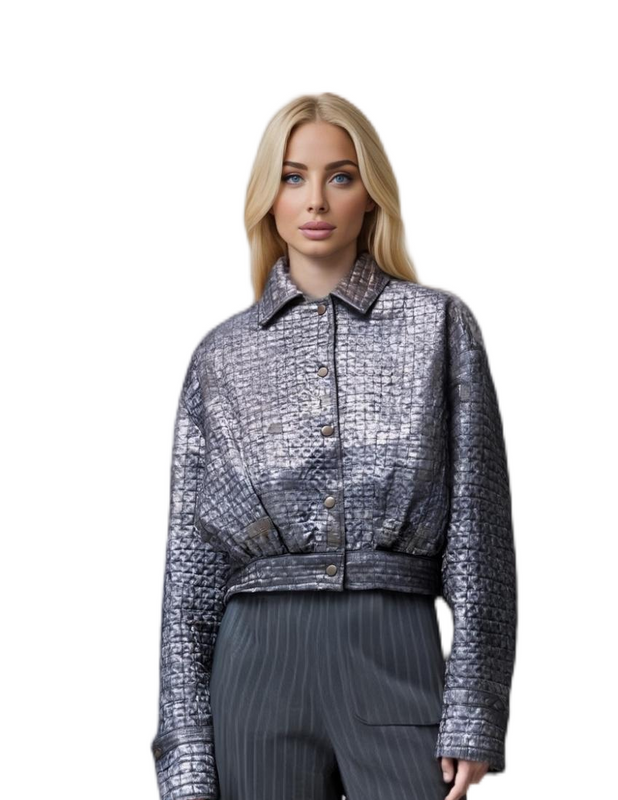  Elegant Tie - Dye Jacquard Jachetă casual pentru femei