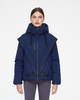 Kurze winddichte, wasserabweisende und warme Daunenjacke f&uuml;r Damen f&uuml;r den Winter