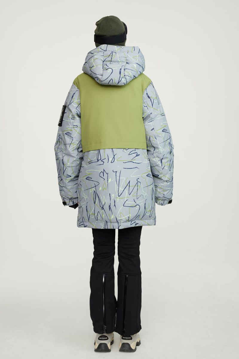 Damen-Parka mit Print