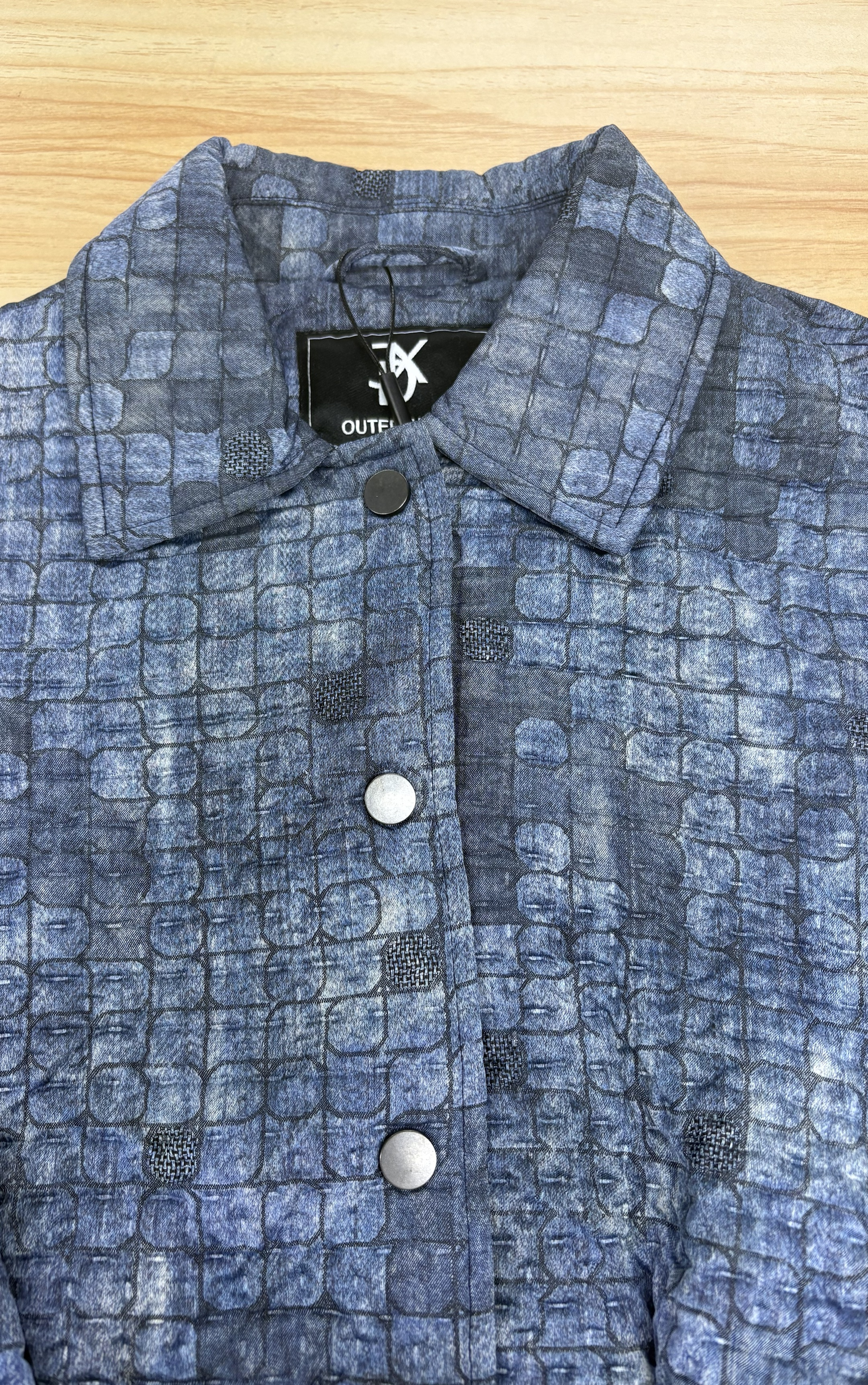  Elegant Tie - Dye Jacquard Jachetă casual pentru femei