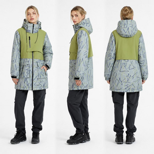 Parka med print til kvinder - Stilfuldt og varmt vinterovert&oslash;j