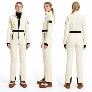 Chaqueta de esqu&iacute; de corte entallado y c&aacute;lida de una pieza para mujer para entusiastas del esqu&iacute;